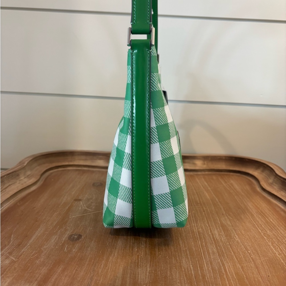 Kate Spade Sam Icon Gingham Printed Fabric Small Shoulder Bag NWT - Picture 11 of 14